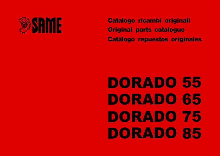 Same Dorado 55 65 75 85 Ersatzteilkatalog, Buchcover