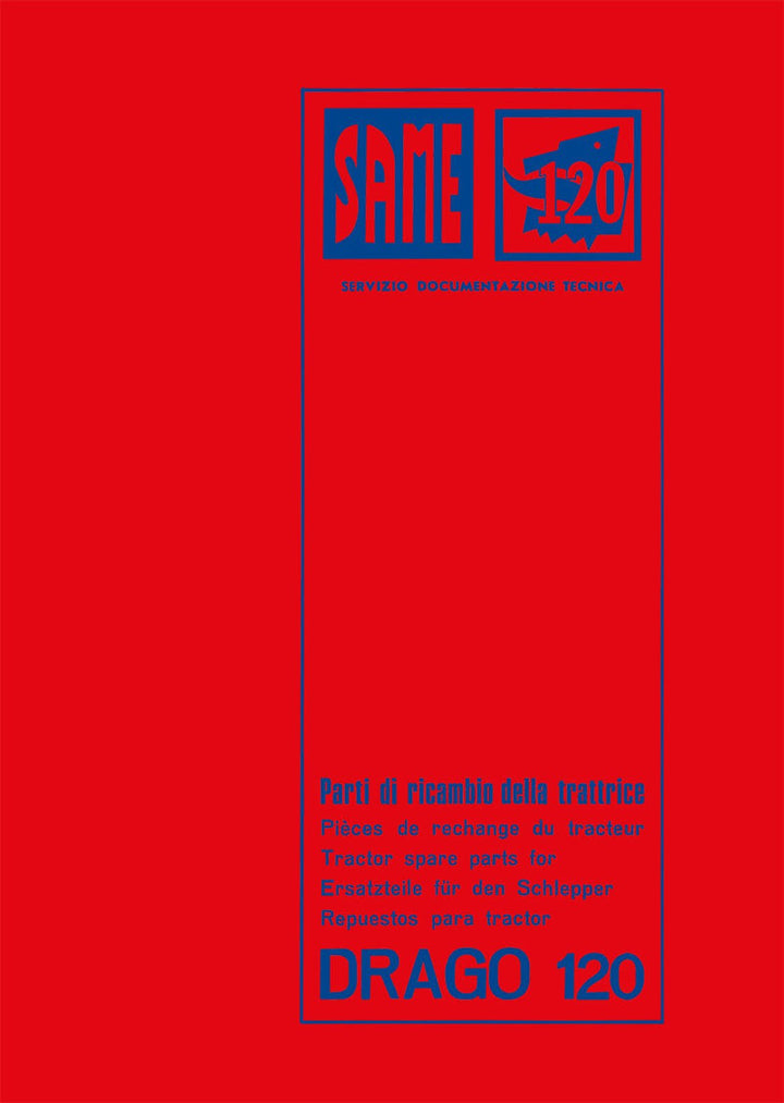 Same Drago 120 Ersatzteilkataloog, Buchcover