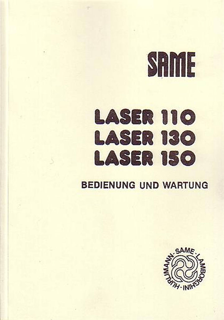 Same Laser 110, 130, 150, Betriebsanleitung, Buchcover