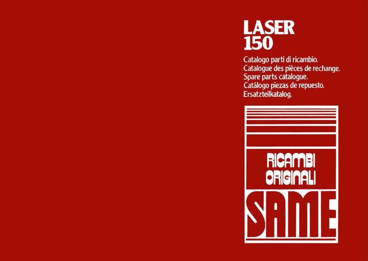 Same Laser 150 Ersatzteilkatalog, Buchcover