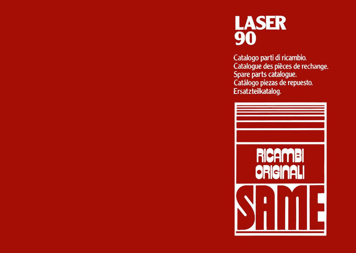 Same Laser 90 Ersatzteilkatalog, Buchcover