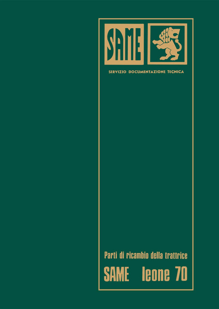 Same Leone 70 Ersatzteilkatalog, Buchcover