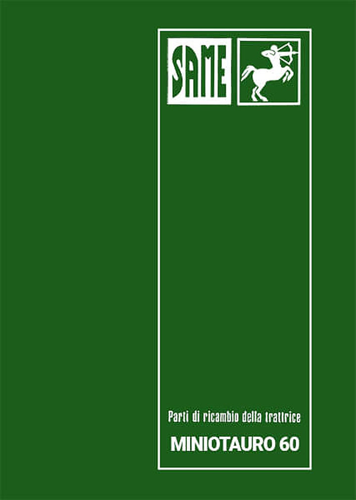 Same Miniotauro 60 Ersatzteilkatalog, Buchcover