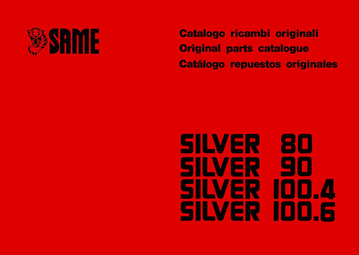 Same Silver 80 90 100.4 100.6 Ersatzteilkatalog, Buchcover