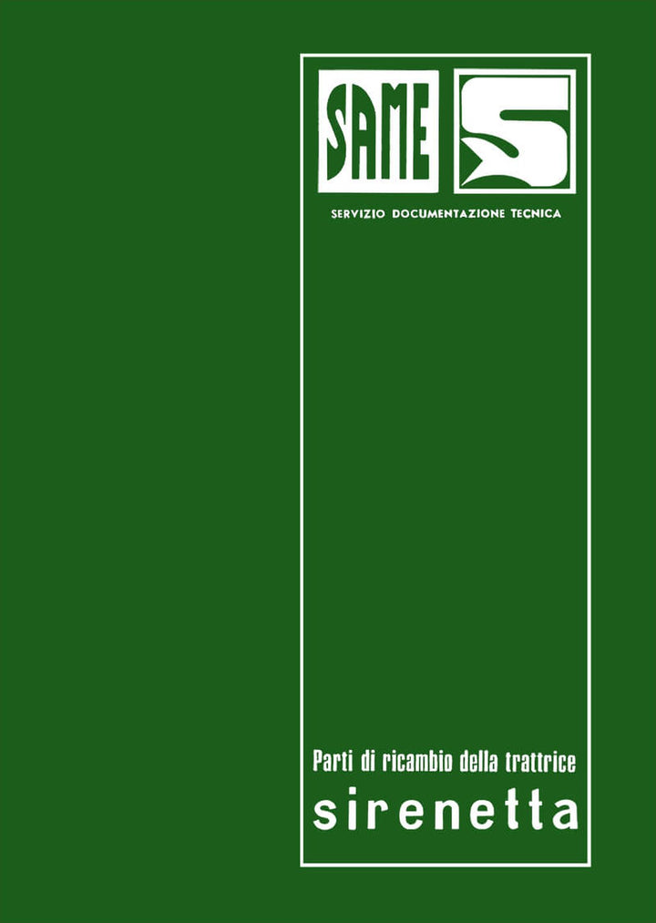 Same Sirenetta Ersatzteilkatalog, Buchcover