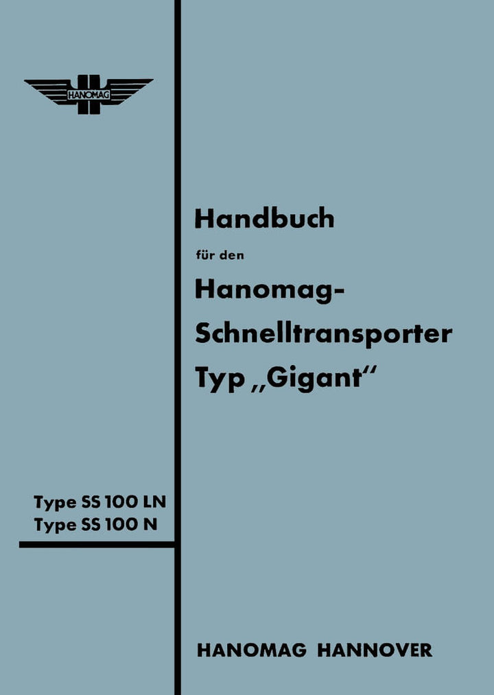 Hanomag Schnelltransporter Gigant Handbuch, Buchcover
