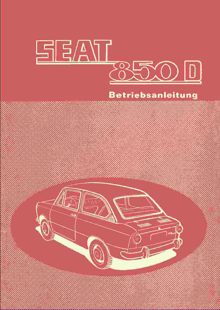 Seat 850D Betriebsanleitung, Buchcover