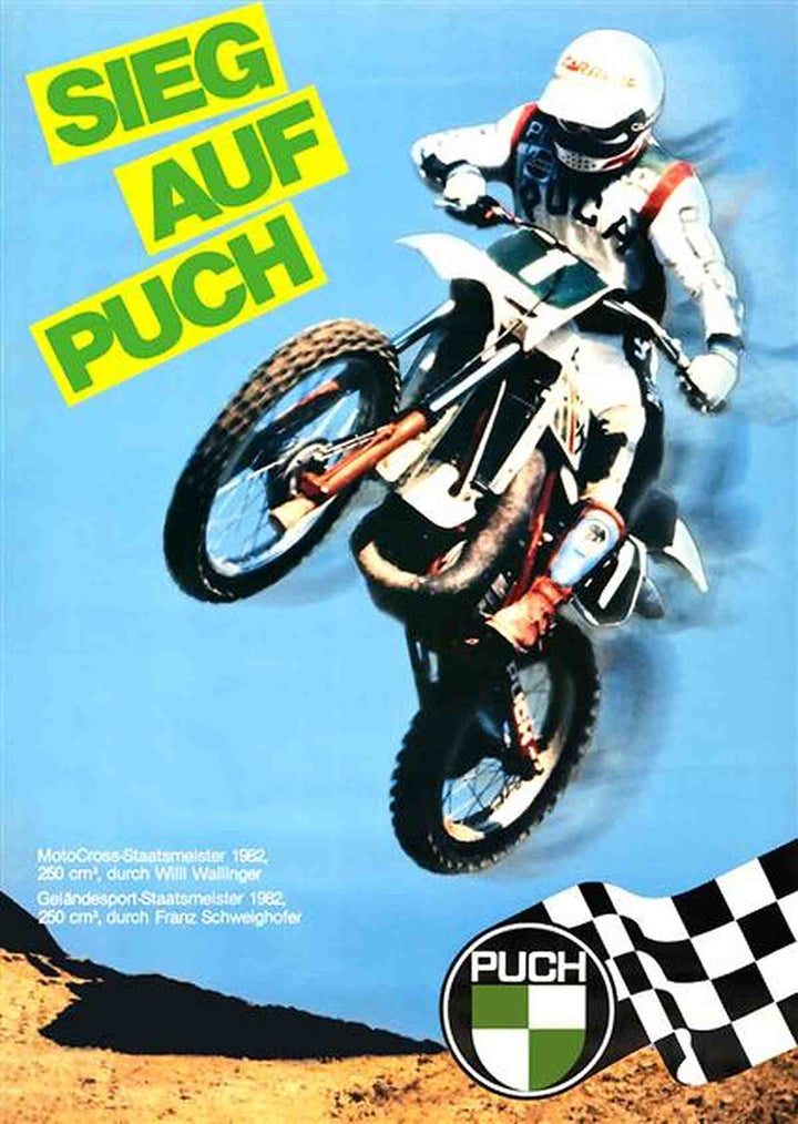 Sieg auf Puch 1982 Poster, Poster-Motiv