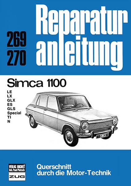 Simca 1100 - Reparaturbuch - gedrucktes Buch zum Bestpreis! - verwuester.net