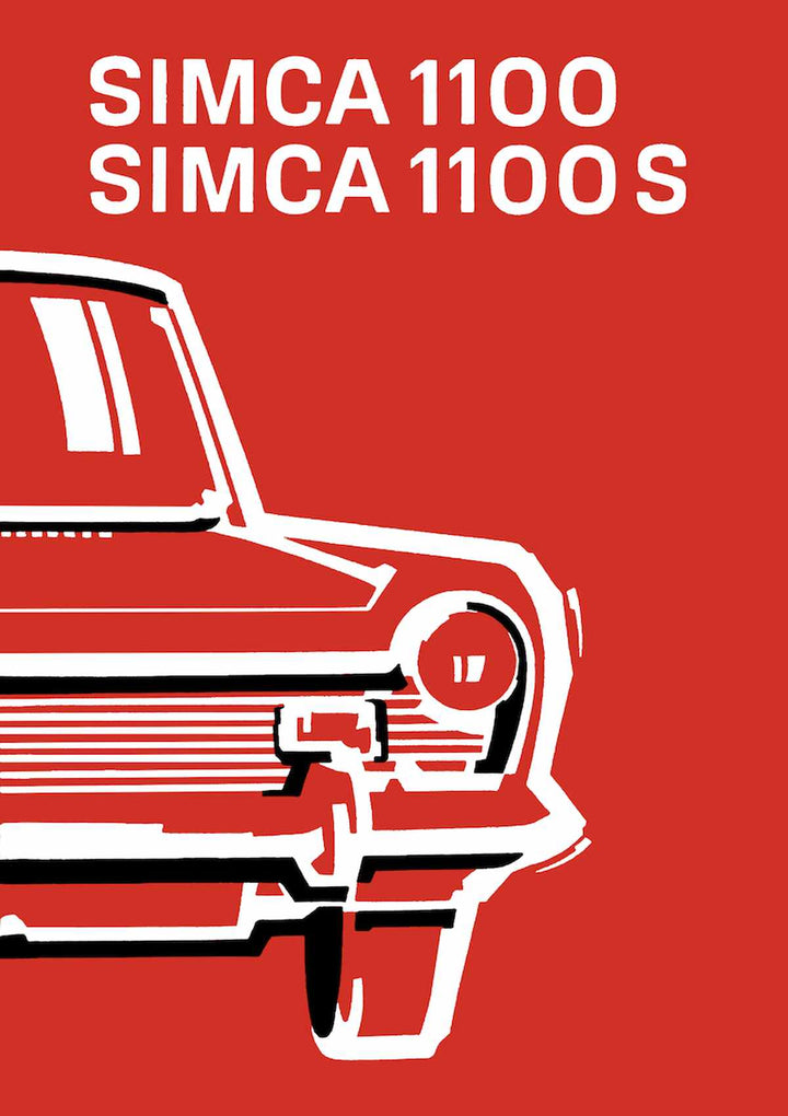 Simca 1100, Simca 1100 S, Betriebsanleitung, Buchcover