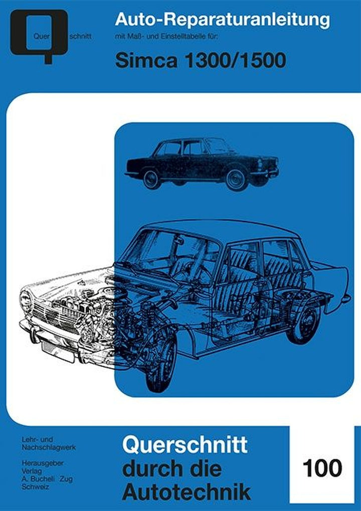 Simca 1300 / 1500 - Reparaturbuch, Buchcover