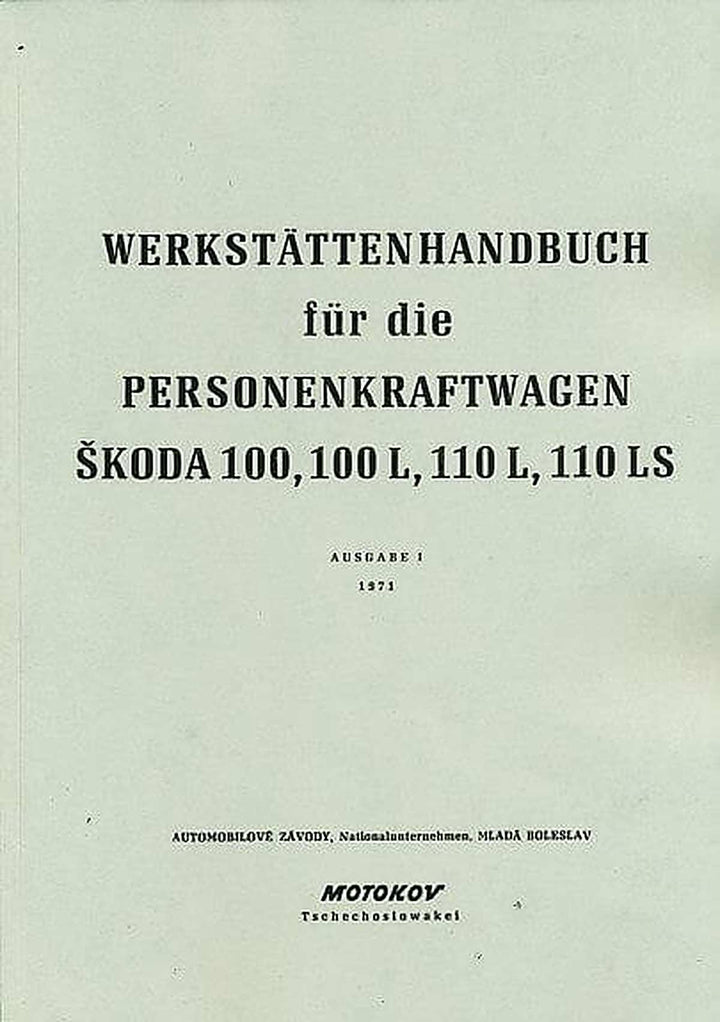 Skoda 100/L, 110 L und LS Reparaturanleitung, Buchcover