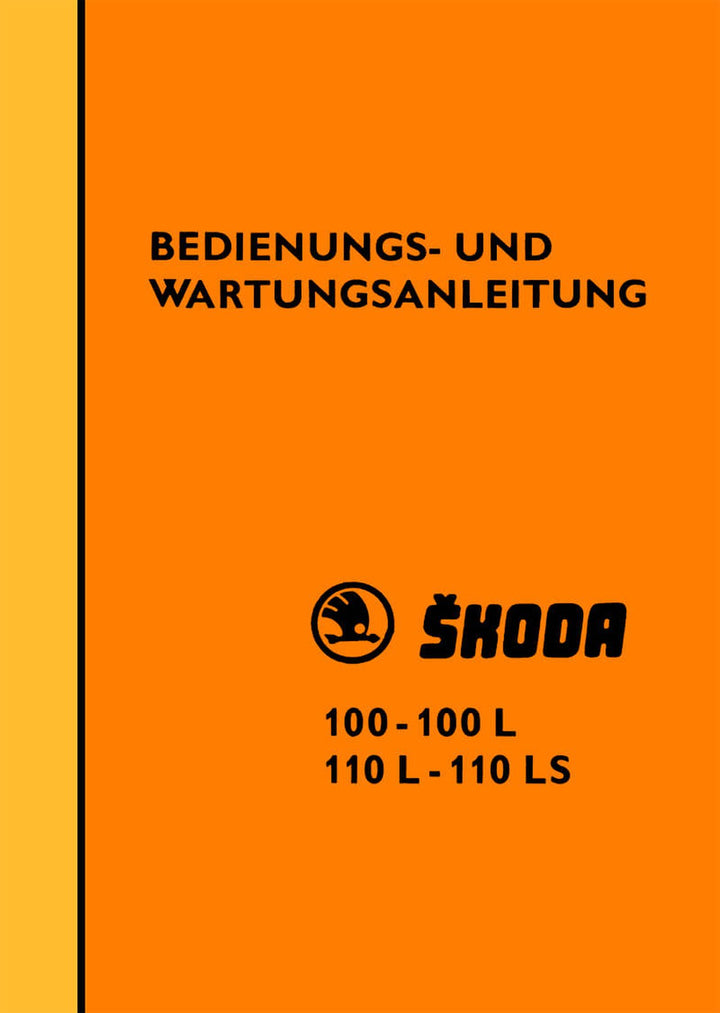 Skoda 100/L, 110L/LS Bedienungsanleitung, Buchcover
