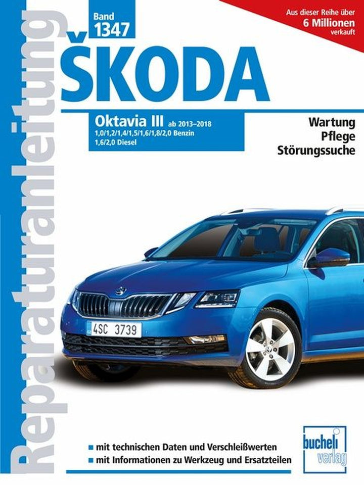 Skoda Oktavia III ab 2013-2018 - Reparaturbuch, Buchcover