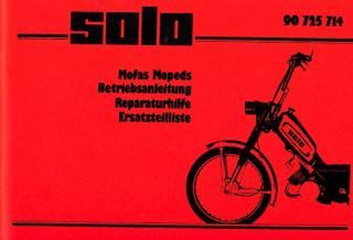 Solo Mofas & Mopeds - Betrieb Reparatur Ersatzteile, Buchcover