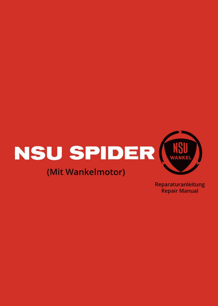 NSU Spider mit Wankel-Motor Reparaturanleitung, Buchcover