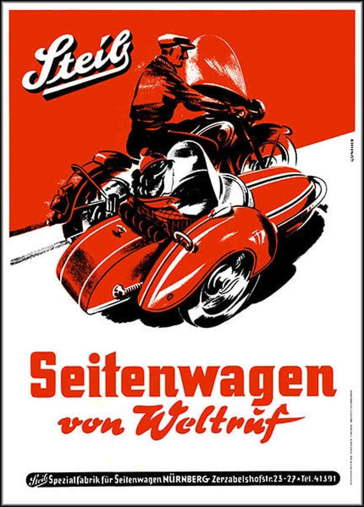 Steib Seitenwagen von Weltruf Poster, Poster-Motiv