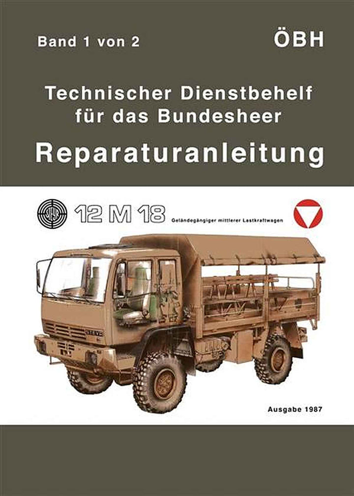 Steyr 12 M 18 Reparatur- und Wartungsanleitung Band 1+2, Buchcover