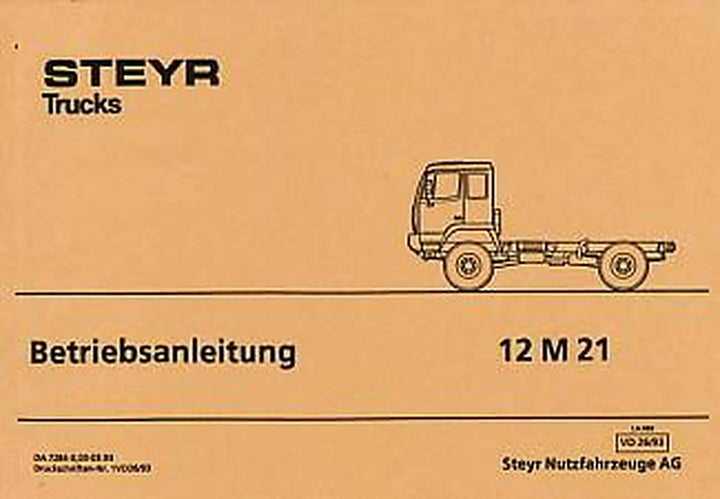 Steyr 12 M 21 Betriebsanleitung, Buchcover