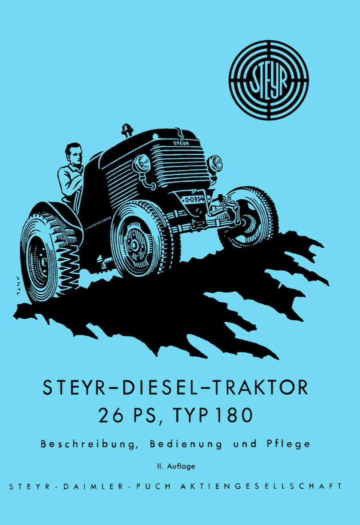 Steyr 180 - 26 PS Traktor Betriebsanleitung, Buchcover