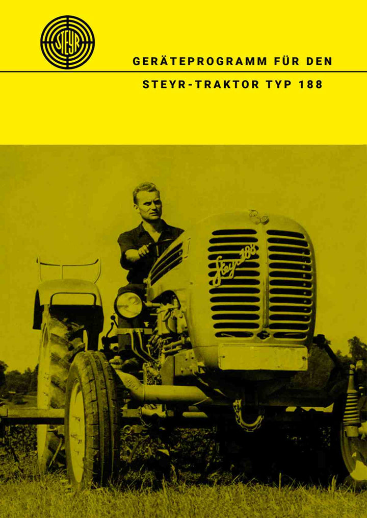Steyr 188 Geräteprogramm für den Traktor, Buchcover