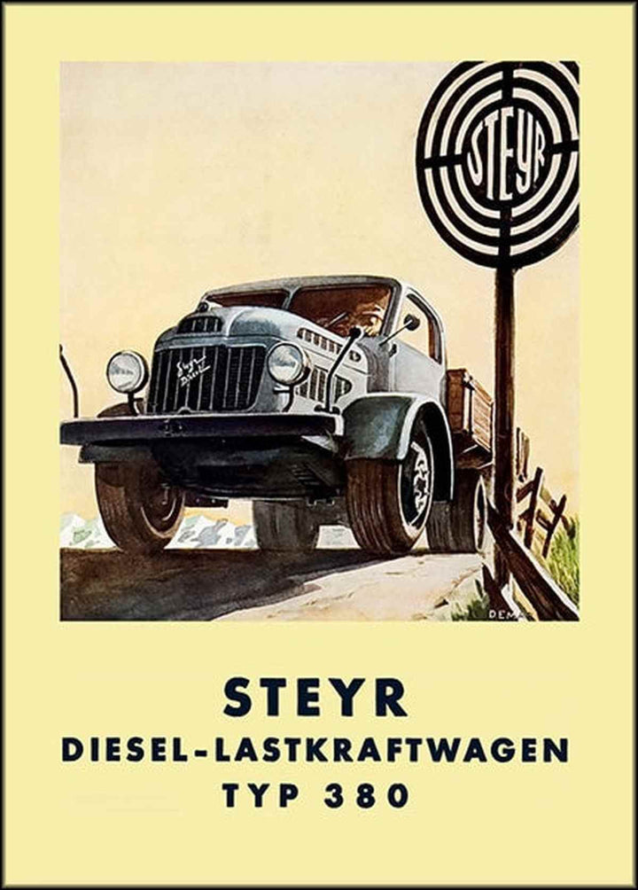 Steyr 380 Lastwagen Poster, Poster-Motiv
