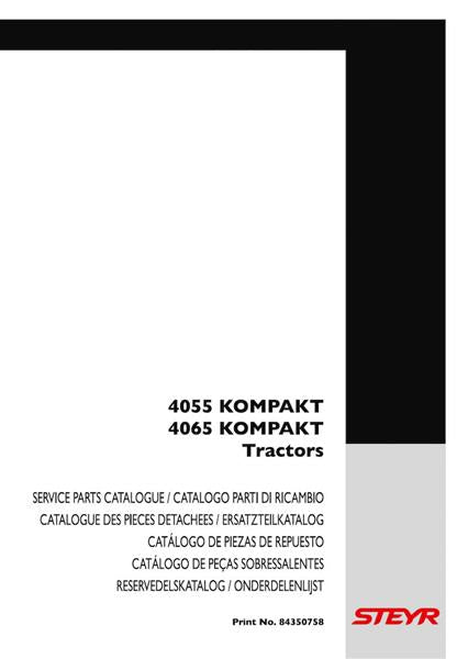 Steyr 4055 und 4065 Kompakt Traktor Ersatzteilkatalog - gedrucktes Buch zum Bestpreis! - verwuester.net