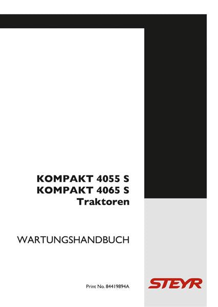 Steyr 4055S und 4065S Kompakt Traktor Wartungshandbuch - gedrucktes Buch zum Bestpreis! - verwuester.net