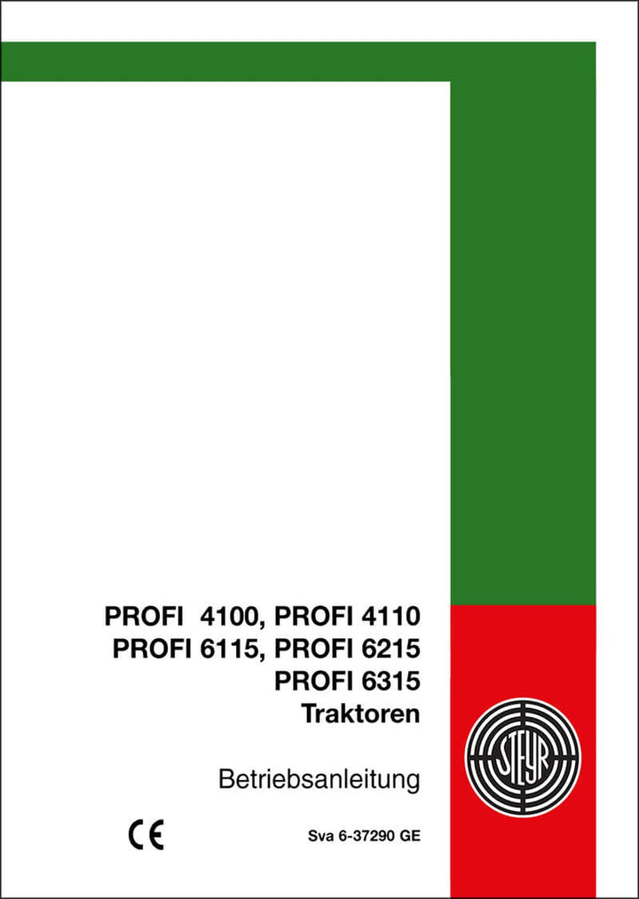 Steyr 4100 Profi, 4110 Profi, 6115 Profi, 6125 Profi, 6135 Profi Betriebsanleitung, Buchcover