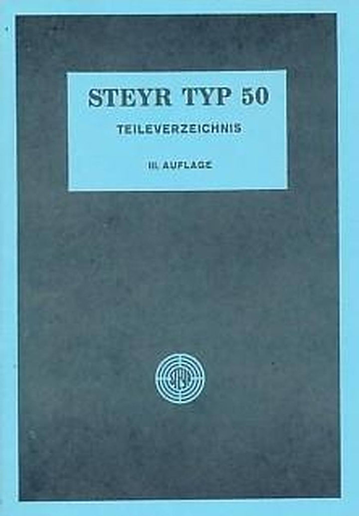 Steyr Typ 50 Ersatzteilkatalog, Buchcover