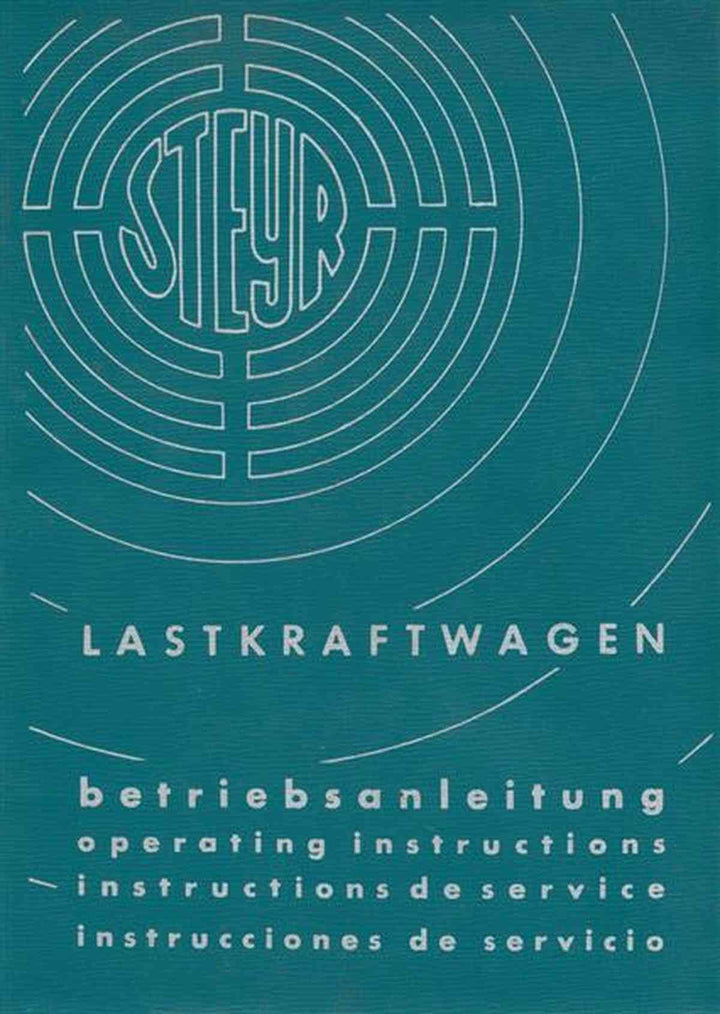 Steyr 586z LKW Betriebsanleitung, Buchcover