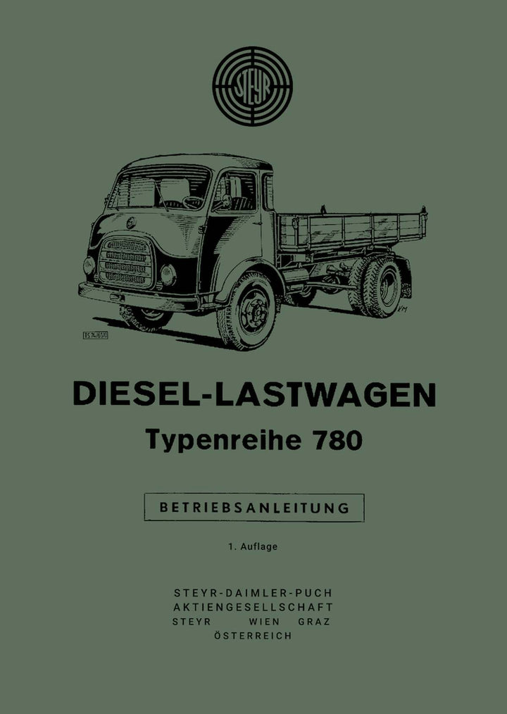Steyr 780 LKW Frontlenker 6-Zylinder, Betriebsanleitung, Buchcover
