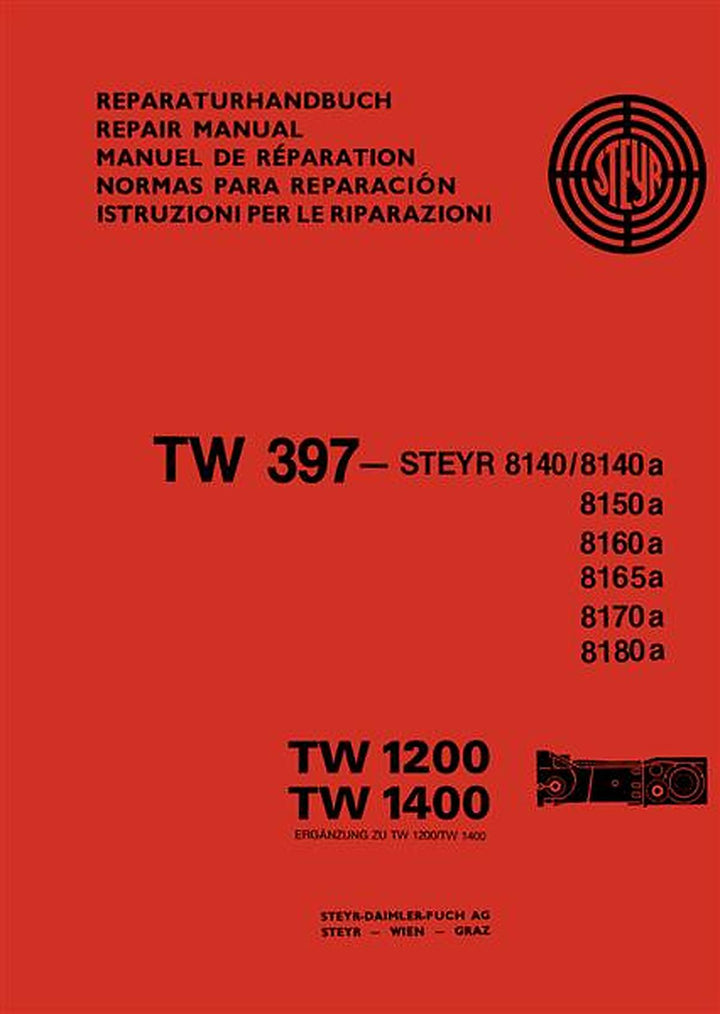 Steyr TW397 TW1200 TW1400 Reparaturanleitung, Buchcover