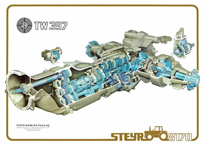 Steyr 8170 - TW397 Poster, Poster-Motiv