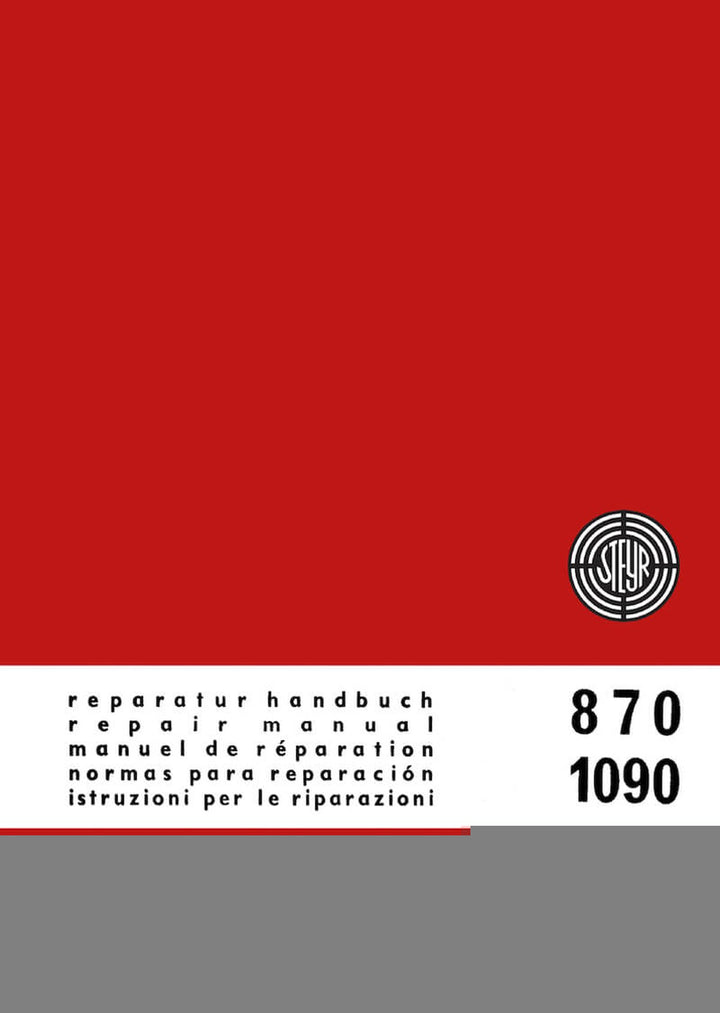 Steyr 870 und 1090 Reparaturhandbuch, Buchcover