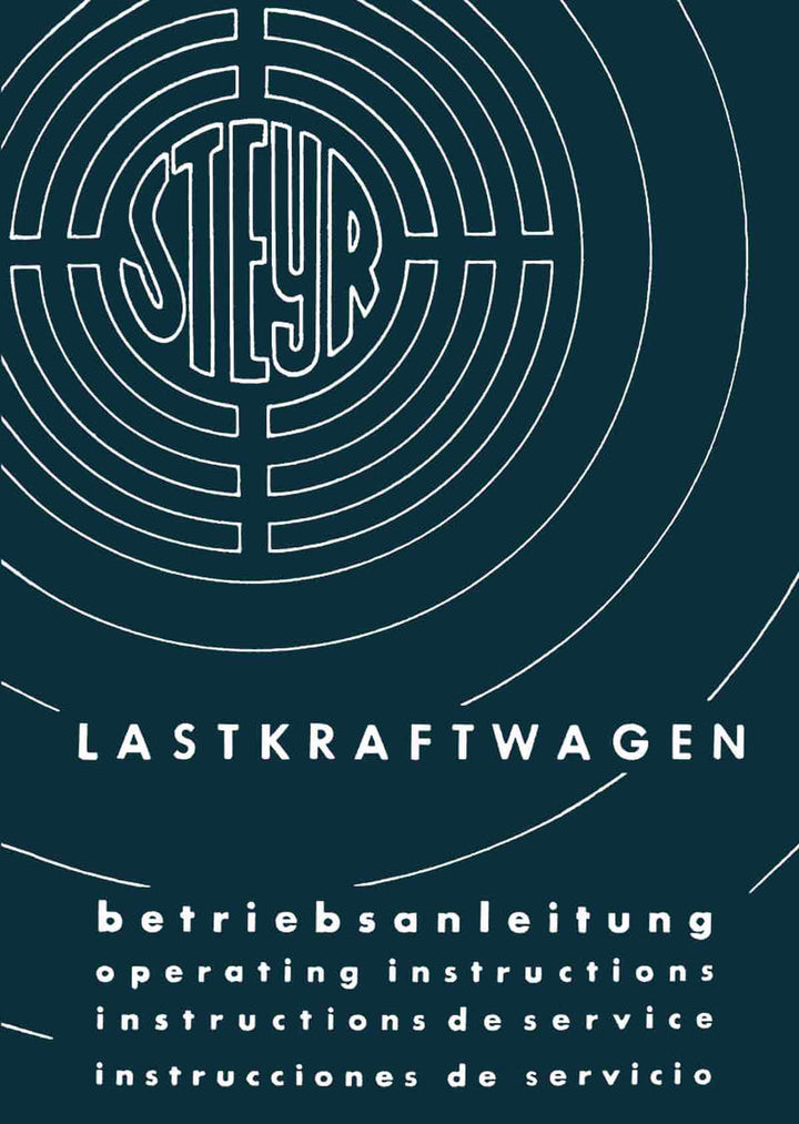 Steyr 880 und 880 z, Betriebsanleitung, Buchcover
