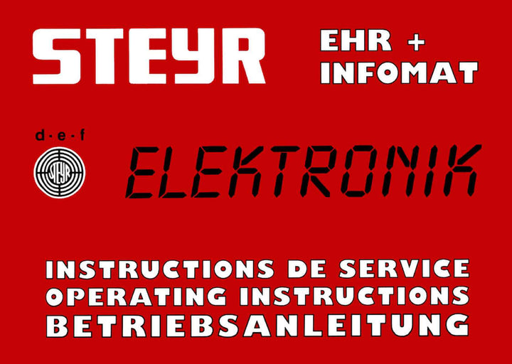 Steyr 8080 8090 8110 8130 8150 8170 EHR Betriebsanleitung, Buchcover