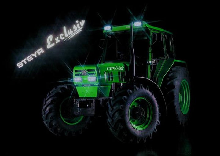 Steyr Exclusiv RS2 Green Traktor Poster, Poster-Motiv