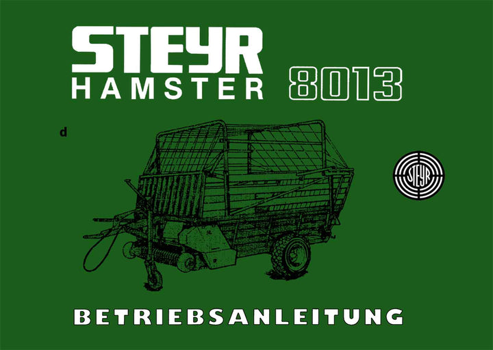 Steyr Hamster 8013 Betriebsanleitung, Buchcover