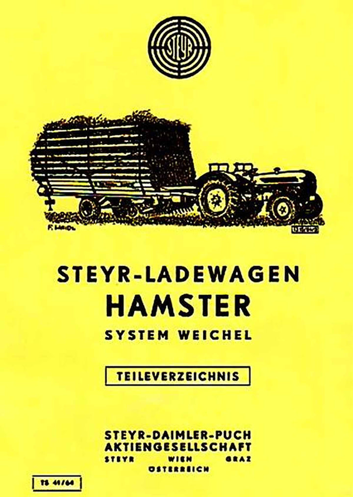 Steyr Hamster System Weichel Ersatzteilkatalog, Buchcover