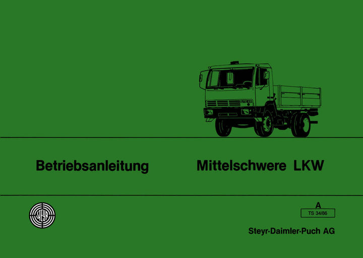Steyr Mittelschwere LKW Typen 9 S bis 16 S 21 Betriebsanleitung, Buchcover