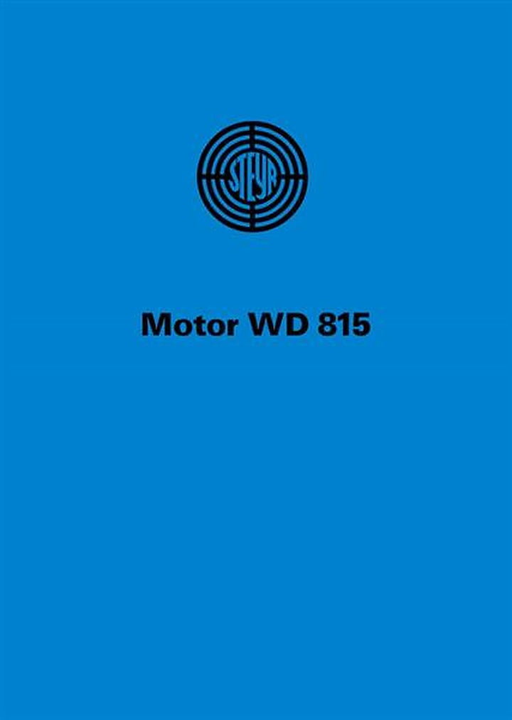 Steyr Motor WD 815 Beschreibung, Buchcover