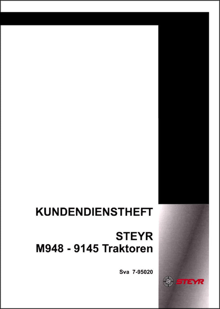 Steyr Multi-Trac M948-9145 Kundendienstheft, Buchcover
