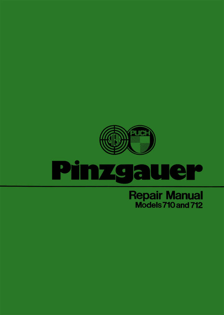 Puch Pinzgauer 710 and 712, 4 x 4 and 6 x 6, Repair Manual, Buchcover