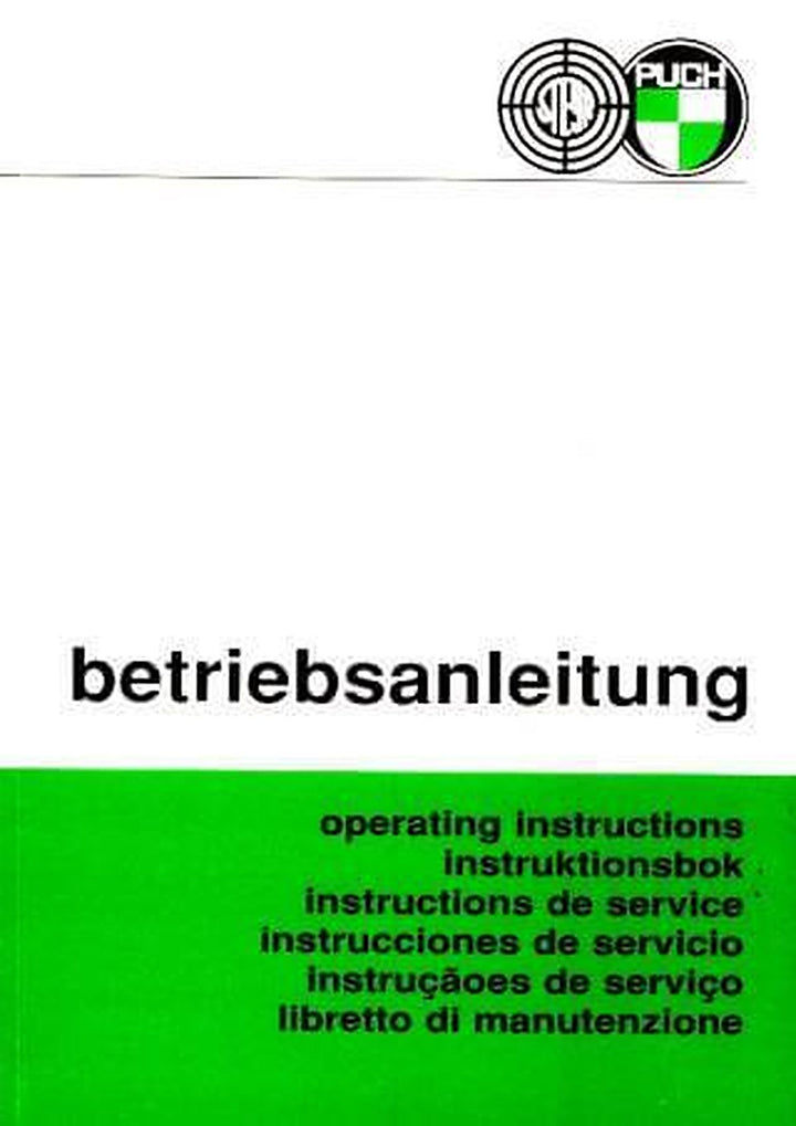 Puch Pinzgauer 710/4 x 4 und 712/6 x 6, Betriebsanleitung, Buchcover