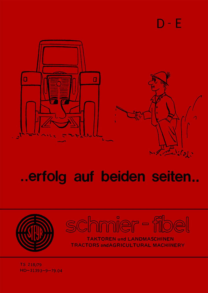 Steyr Schmier-Fibel Traktoren und Landmaschinen, Buchcover