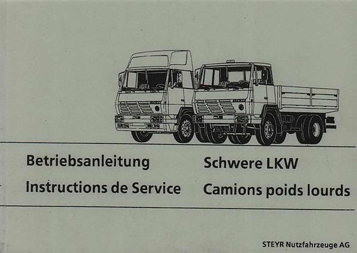Steyr Schwere LKW Betriebsanleitung, Buchcover