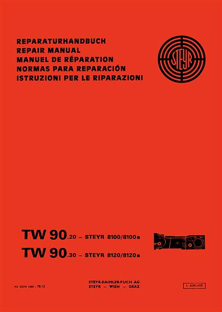 Steyr TW90.20 und TW90.30 Reparaturanleitung, Buchcover