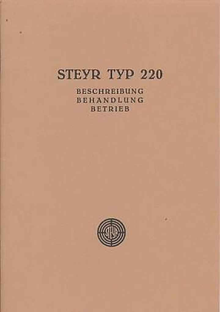 Steyr Typ 220 Betriebsanleitung, Buchcover