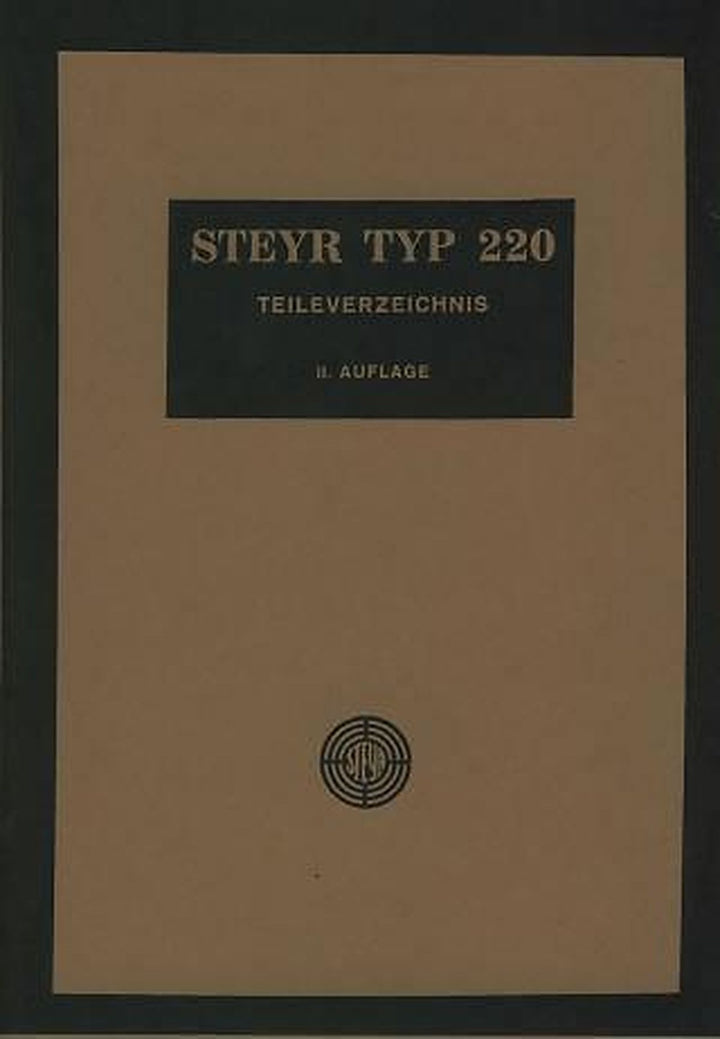 Steyr Typ 220 Ersatzteilkatalog, Buchcover